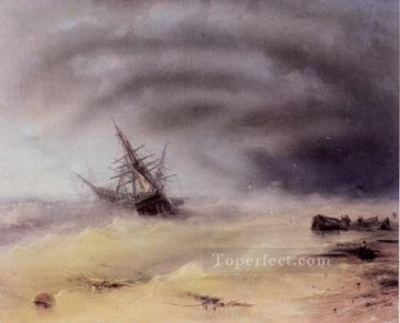  Tormenta Pintura - tormenta 1872 Ivan Aivazovsky